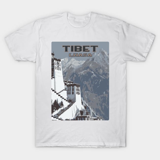 Lhasa, Tibet T-Shirt by Nicomaja